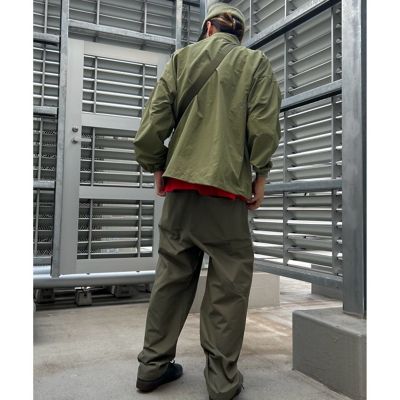 極美品 ラシュモン ミリタリーブルゾン ワイドスリーブ ベージュカーキ 日本製 リブ イン コンフォート くぼっち☆とコラボ 着ていないみたいな軽やか