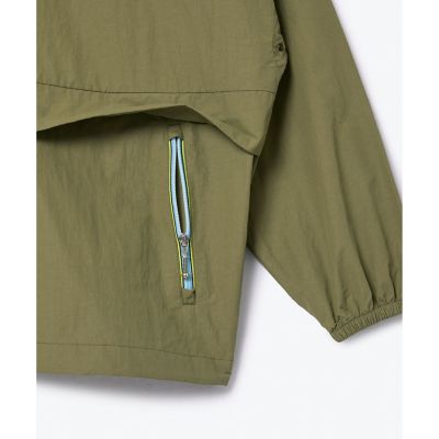 ラコステ（LACOSTE）/撥水 防風 ボリュームスリーブ ナイロンジャケット / スタンドジップブルゾン 撥水 防風 ボリュームスリーブ ナイロンジャケット ／ スタンドジップ