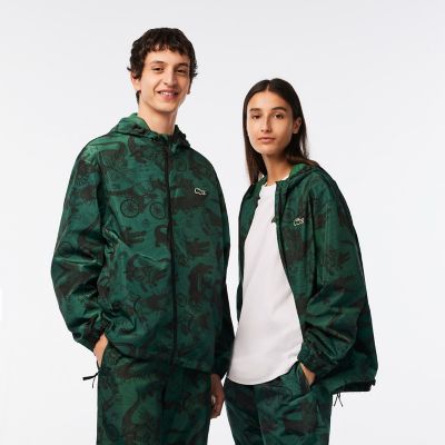 Ｌａｃｏｓｔｅ ｘ Ｎｅｔｆｌｉｘ』 総柄ジップアップジャケット 