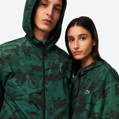 Ｌａｃｏｓｔｅ ｘ Ｎｅｔｆｌｉｘ』 総柄ジップアップジャケット