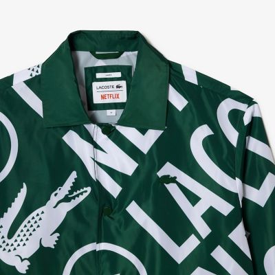 Ｌａｃｏｓｔｅ ｘ Ｎｅｔｆｌｉｘ』 総柄コーチジャケット