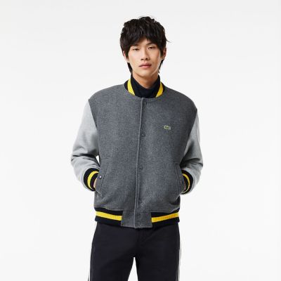 数々の賞を受賞 LACOSTE L!VE ツートーンウールブレンドバーシティ 