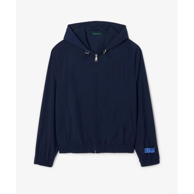 ラコステ ネイビー ジップアップジャケット LACOSTE ブルゾン アウター スタンドカラーインディゴジップ
