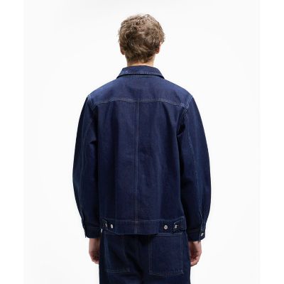 ラコステ　インディゴ デニム　ジップアップジャケット　ブルゾン　S相当　美品 LACOSTE（ラコステ） デニムジャケット gジャン 12オンス デニム
