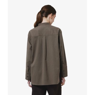 【kaiza】LACOSTE TECH TWEED 3way ステンカラー ロングカフススタンドカラーシャツ | LACOSTE/ラコステ | 三越伊勢丹