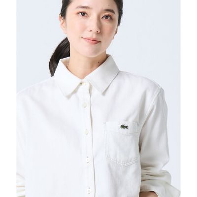 デニムクロップドシャツ | LACOSTE/ラコステ | 三越伊勢丹オンライン