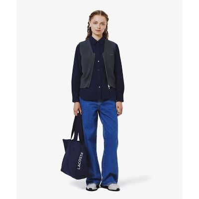 【ネイビー】リボンディテール ストレッチロングスリーブシャツ リボンディテール ストレッチロングスリーブシャツ | LACOSTE/ラコステ