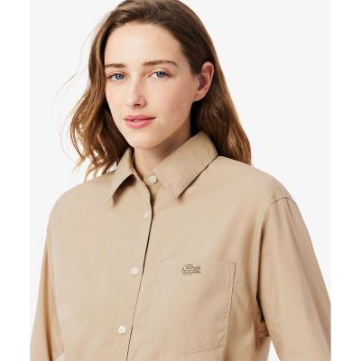 クロップド丈　ウエストシャーリングシャツ　ショートブルゾン