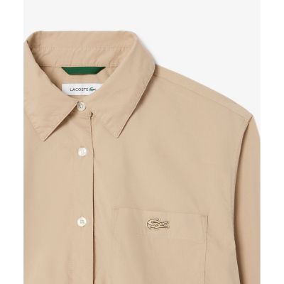 クロップド丈　ウエストシャーリングシャツ　ショートブルゾン