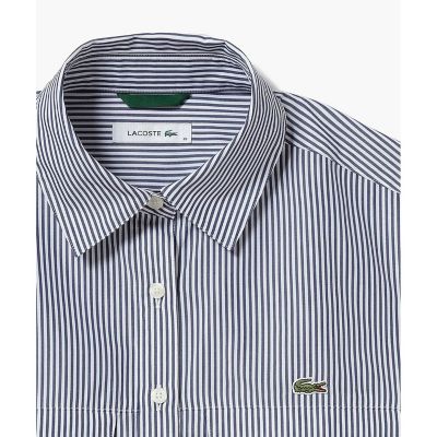 ダブルポケット クロップド丈 ストライプシャツ | LACOSTE/ラコステ