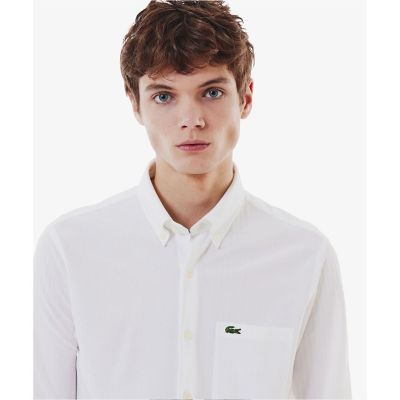 ジャカードストライプボタンダウンジャージシャツ | LACOSTE/ラコステ