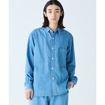 LACOSTE/ラコステ コットンリネンデニムシャツジャケット ライトインディゴ トップス【三越伊勢丹/公式】