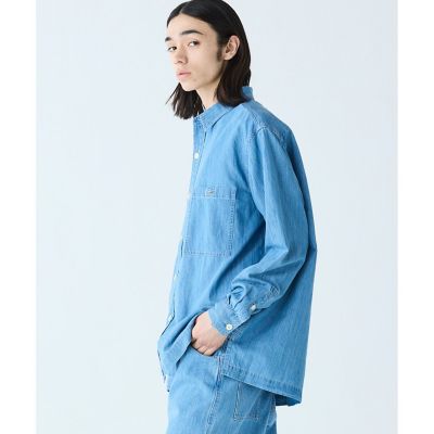 コットンリネンデニムシャツジャケット