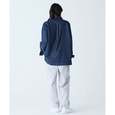 コットンリネンデニムシャツジャケット