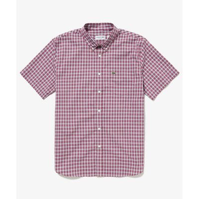 ＜LACOSTE＞エッセンシャルチェックボタンダウンシャツ
