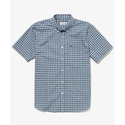 ラコステ☆半袖ボタンダウンシャツ☆2枚セット☆チェック☆サイズ３☆ セール】 リネンチェックショートスリーブボタンダウンシャツ