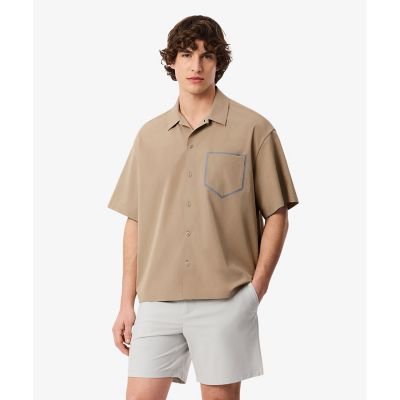 ＜LACOSTE＞撥水防風ストレッチオープンカラーシャツ