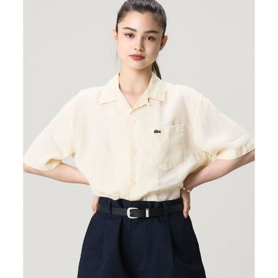 オーバーサイズ リネンオープンカラーシャツ | LACOSTE/ラコステ