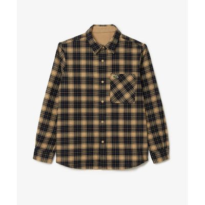 無地？チェックリバーシブルシャツ