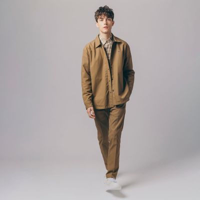 ＜三越伊勢丹/公式＞【SALE】LACOSTE/ラコステ プレーン×バッファローチェックリバーシブルシャツアウター キャメル コート・ジャケット【三越伊勢丹/公式】