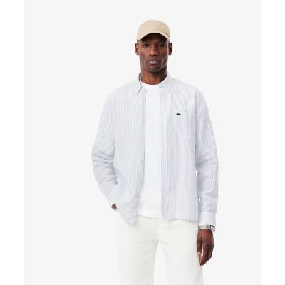 ＜LACOSTE＞リネンストライプシャツ