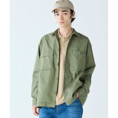 コットンツイルワークシャツジャケット