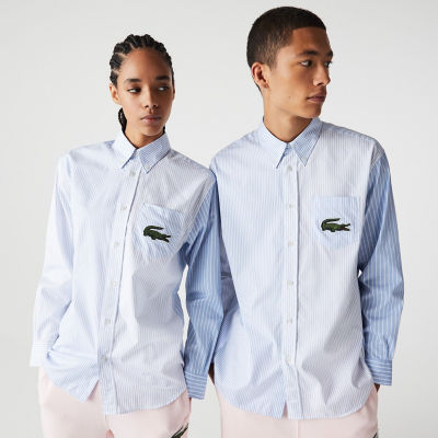 ＜LACOSTE＞カラーブロックストライプシャツ