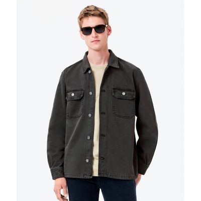 LACOSTE LIVE デニムシャツ　＋BEAMSカーデガン オーガニックコットン ヘビーオンス ガーメントダイ ヴィンテージ