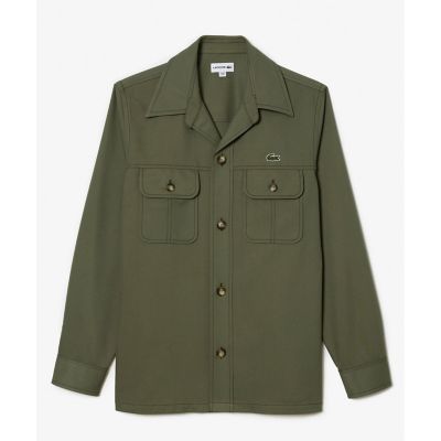 レーヨンブレンドヘビーウェイトミリタリーシャツ | LACOSTE/ラコステ