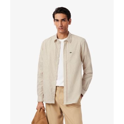 ＜LACOSTE＞オーガニックコットンフランネルチェックシャツ