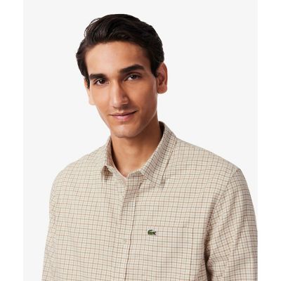 オーガニックコットンフランネルチェックシャツ | LACOSTE/ラコステ