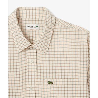 オーガニックコットンフランネルチェックシャツ | LACOSTE/ラコステ