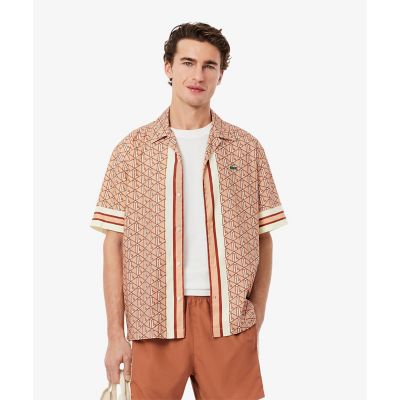 ＜LACOSTE＞モノグラムオープンカラーシャツ