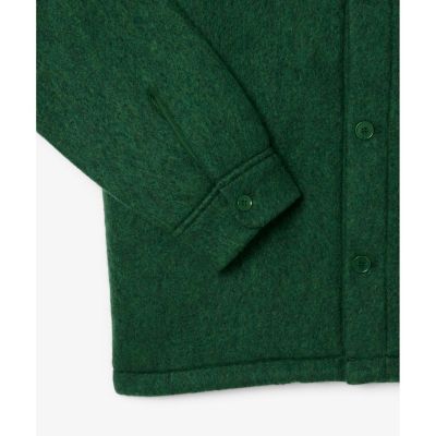 ウールブレンドフェルトオーバーサイズ アウターシャツ