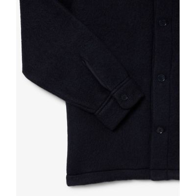 ラコステ　メンズウールブレンドオーバーシャツ(コート) ウールブレンドフェルトオーバーサイズ アウターシャツ