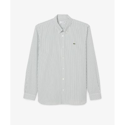 ベーシックストライプボタンダウンシャツ | LACOSTE/ラコステ | 三越