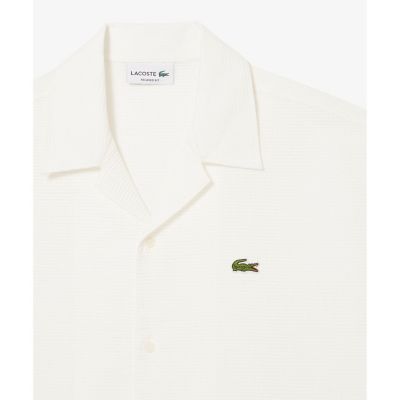 ワッフルニットオープンカラーシャツ | LACOSTE/ラコステ | 三越