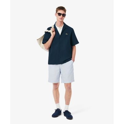 【ホワイト】ワッフルニットオープンカラーシャツ LACOSTE（ラコステ）の「ワッフルニットオープンカラーシャツ（シャツ