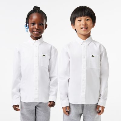 ＜LACOSTE＞ＢＯＹＳ　配色パッチポケットボタンダウンシャツ