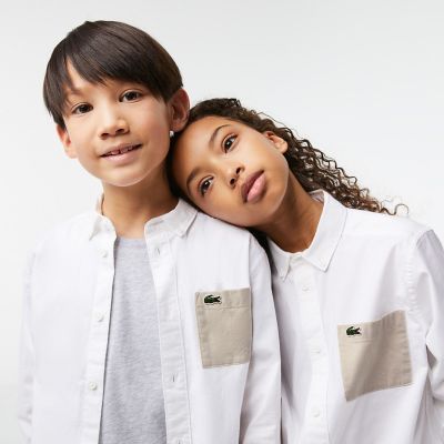 BOYS 配色パッチポケットボタンダウンシャツ | LACOSTE/ラコステ