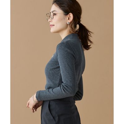 EUROKENVY 至高のミラノリブニットロングスリーブ ２枚セット スリムフィット ロングスリーブリブニットポロシャツ | LACOSTE