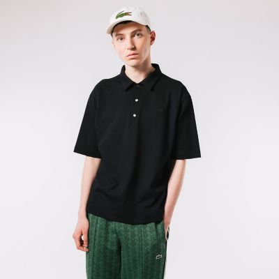 ＜三越伊勢丹/公式＞ LACOSTE/ラコステ 鹿の子地ポロシャツ ブラック トップス【三越伊勢丹/公式】