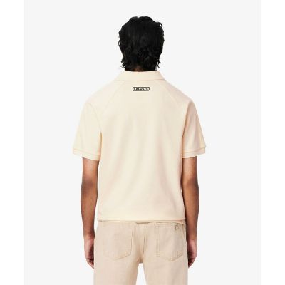 メッシュショルダーオープンネックシャツ