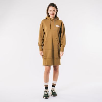 ＜三越伊勢丹/公式＞【SALE】LACOSTE/ラコステ ボアワニロゴスウェットフーディードレス ブラウン ワンピース・ドレス【三越伊勢丹/公式】