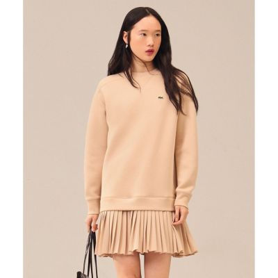 ＜LACOSTE＞プリーツスカート切り替えスウェットドレス