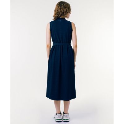インディゴノースリーブポロドレス ／ マキシ丈 | LACOSTE/ラコステ