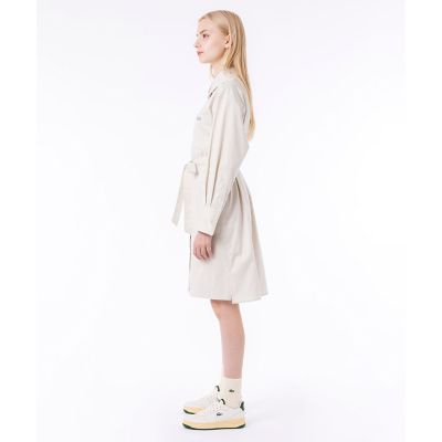 マルチストライプシャツドレス　／　シャツワンピース