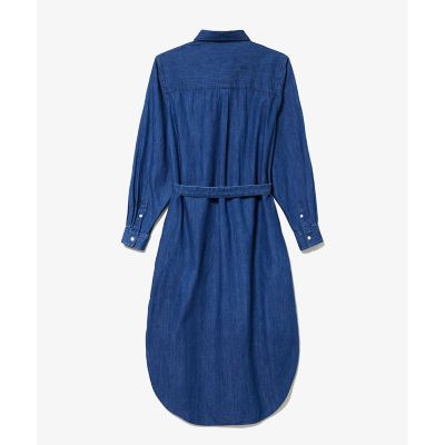 ウエストベルト デニムシャツドレス ワンピース | LACOSTE