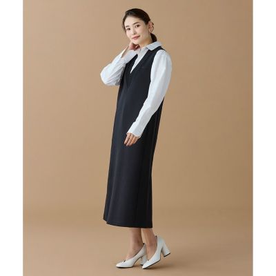 ダンボールジャージニット ジャンパードレス ／ ジャンパースカート