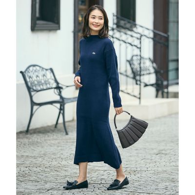 ローウエストリブニットドレス ／ フレアワンピース | LACOSTE